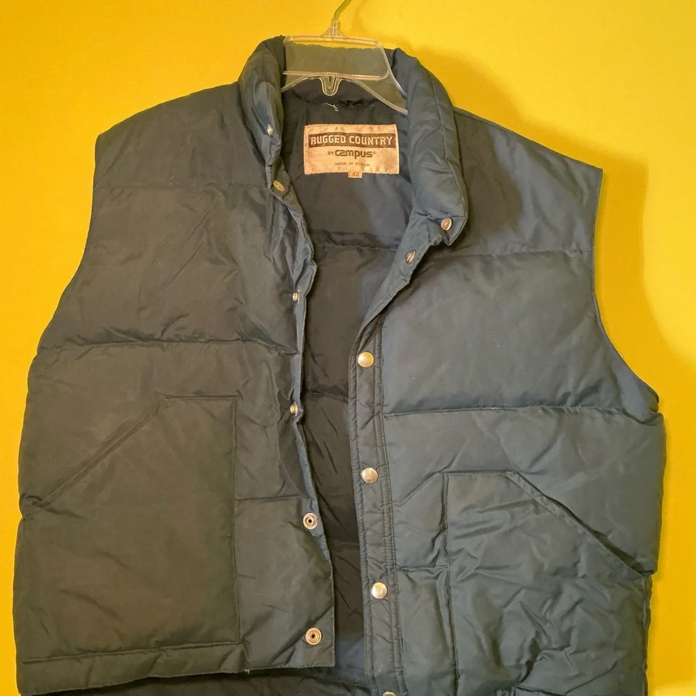Vintage Rugged Country by Campus Puffer Vest Gorpcore Camping Outdoors 🏕️